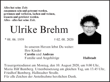 Anzeige von Ulrike Brehm von MGO