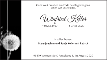 Anzeige von Winfried Keller von MGO