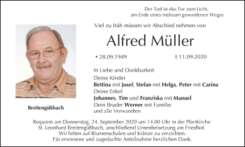 Anzeige von Alfred Müller von MGO