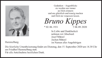 Anzeige von Bruno Kippes von MGO