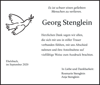 Anzeige von Georg Stenglein von MGO