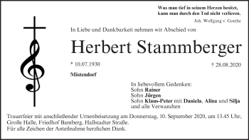 Anzeige von Herbert Stammberger von MGO