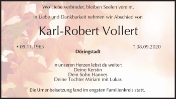 Anzeige von Karl-Robert Vollert von MGO