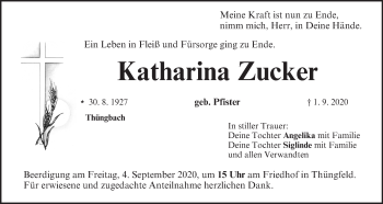 Anzeige von Katharina Zucker von MGO