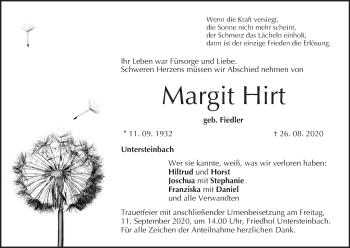 Anzeige von Margit Hirt von MGO