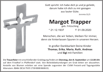 Anzeige von Margot Trapper von MGO
