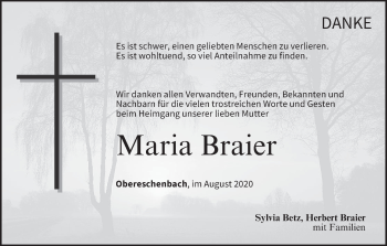 Anzeige von Maria Braier von MGO