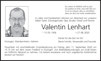 Anzeige von Valentin Lenhart von MGO