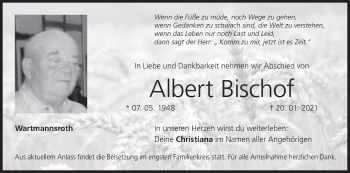Anzeige von Albert Bischof von MGO