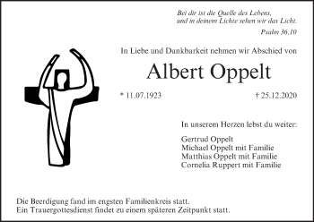 Anzeige von Albert Oppelt von MGO