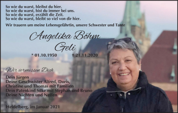 Anzeige von Angelika Böhm von MGO