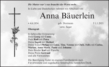 Anzeige von Anna Bäuerlein von MGO