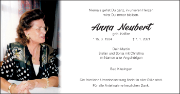 Anzeige von Anna Neubert von MGO