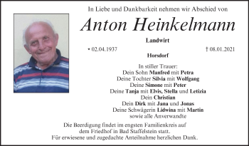 Anzeige von Anton Heinkelmann von MGO