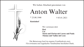 Anzeige von Anton Walter von MGO