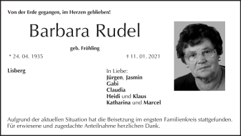 Anzeige von Barbara Rudel von MGO