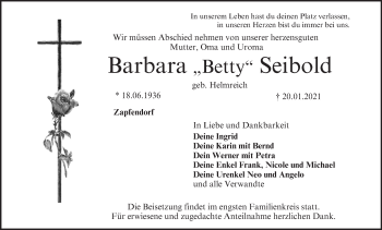 Anzeige von Barbara  Seibold von MGO