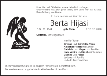 Anzeige von Berta Hijasi von MGO