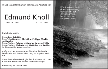 Anzeige von Edmund Knoll von MGO