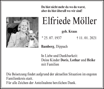 Anzeige von Elfriede Möller von MGO