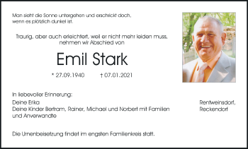 Anzeige von Emil Stark von MGO