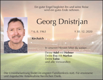 Anzeige von Georg Dnistrjan von MGO