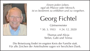 Anzeige von Georg Fichtel von MGO