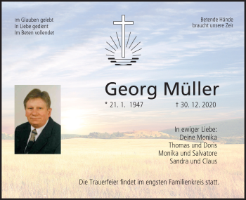 Anzeige von Georg Müller von MGO