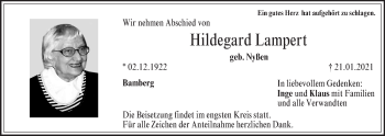Anzeige von Hildegard Lampert von MGO