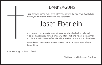Anzeige von Josef Eberlein von MGO