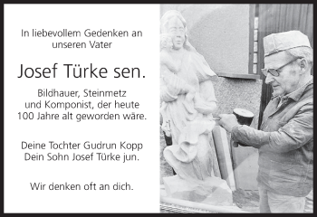 Anzeige von Josef Türke von MGO