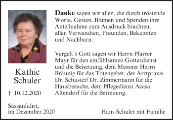 Anzeige von Kathie Schuler von MGO