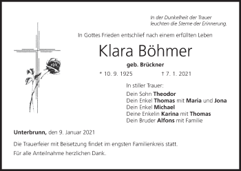 Anzeige von Klara Böhmer von MGO