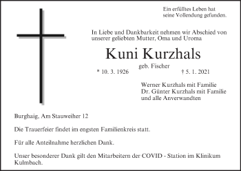 Anzeige von Kuni Kurzhals von MGO