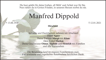 Anzeige von Manfred Dippold von MGO