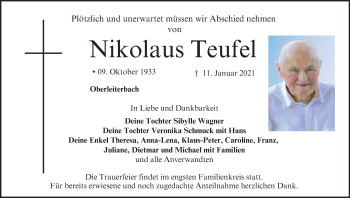 Anzeige von Nikolaus Teufel von MGO