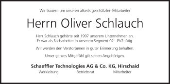 Anzeige von Oliver Schlauch von MGO