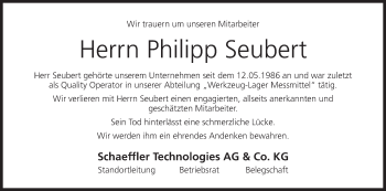Anzeige von Philipp Seubert von MGO