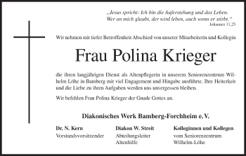 Anzeige von Polina Krieger von MGO