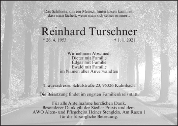 Anzeige von Reinhard Turschner von MGO