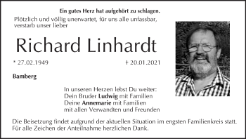 Anzeige von Richard Linhardt von MGO