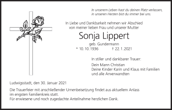 Anzeige von Sonja Lippert von MGO