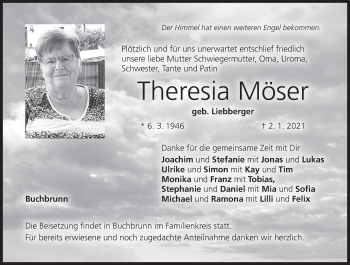 Anzeige von Theresia Möser von MGO