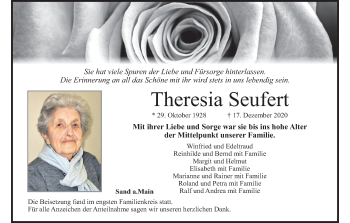 Anzeige von Theresia Seufert von MGO