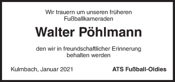Anzeige von Walter Pöhlmann von MGO