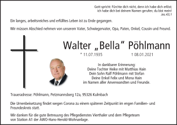 Anzeige von Walter Pöhlmann von MGO
