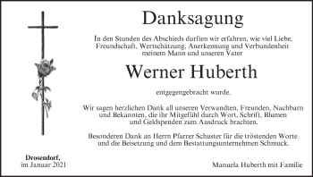 Anzeige von Werner Huberth von MGO