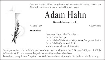 Anzeige von Adam Hahn von MGO