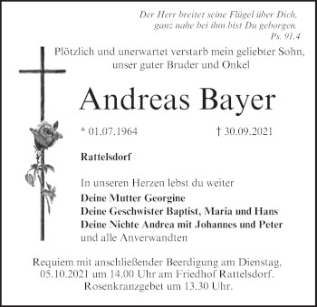 Anzeige von Andreas Bayer von MGO