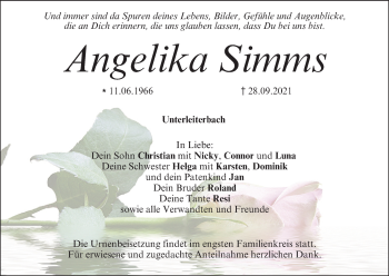 Anzeige von Angelika Simms von MGO